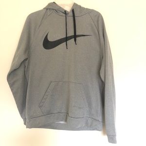 Dri-fit grey Nike large hoodie. Mint condition.